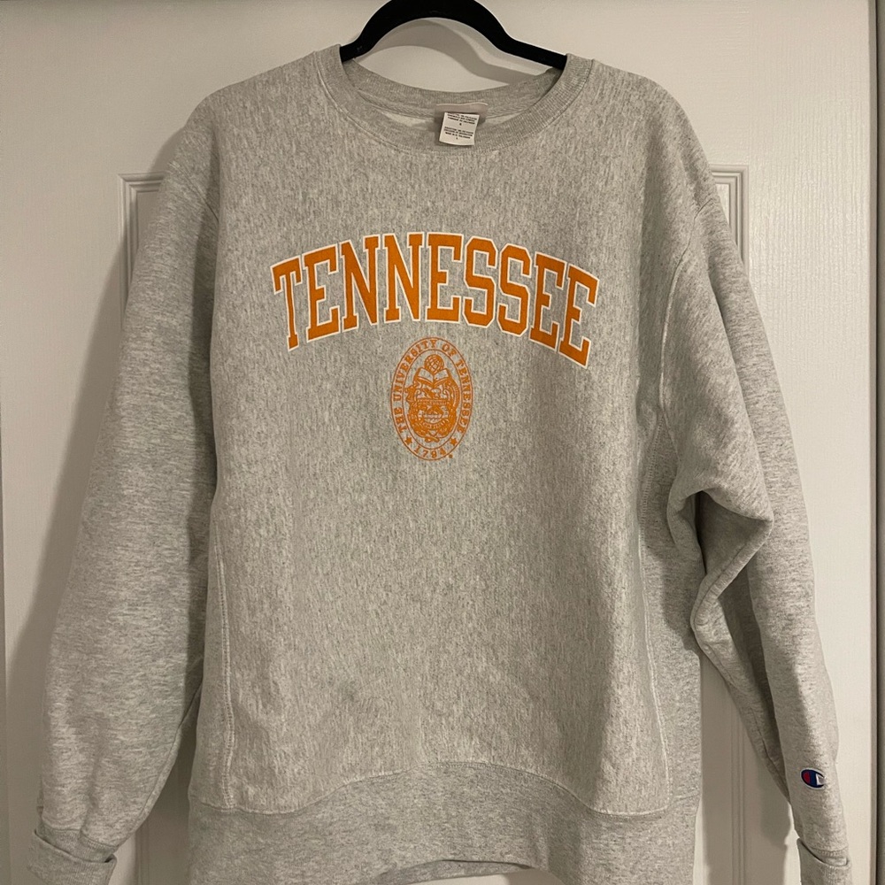 Champion Gray University of Tennessee Women's Sweater Crewneck
